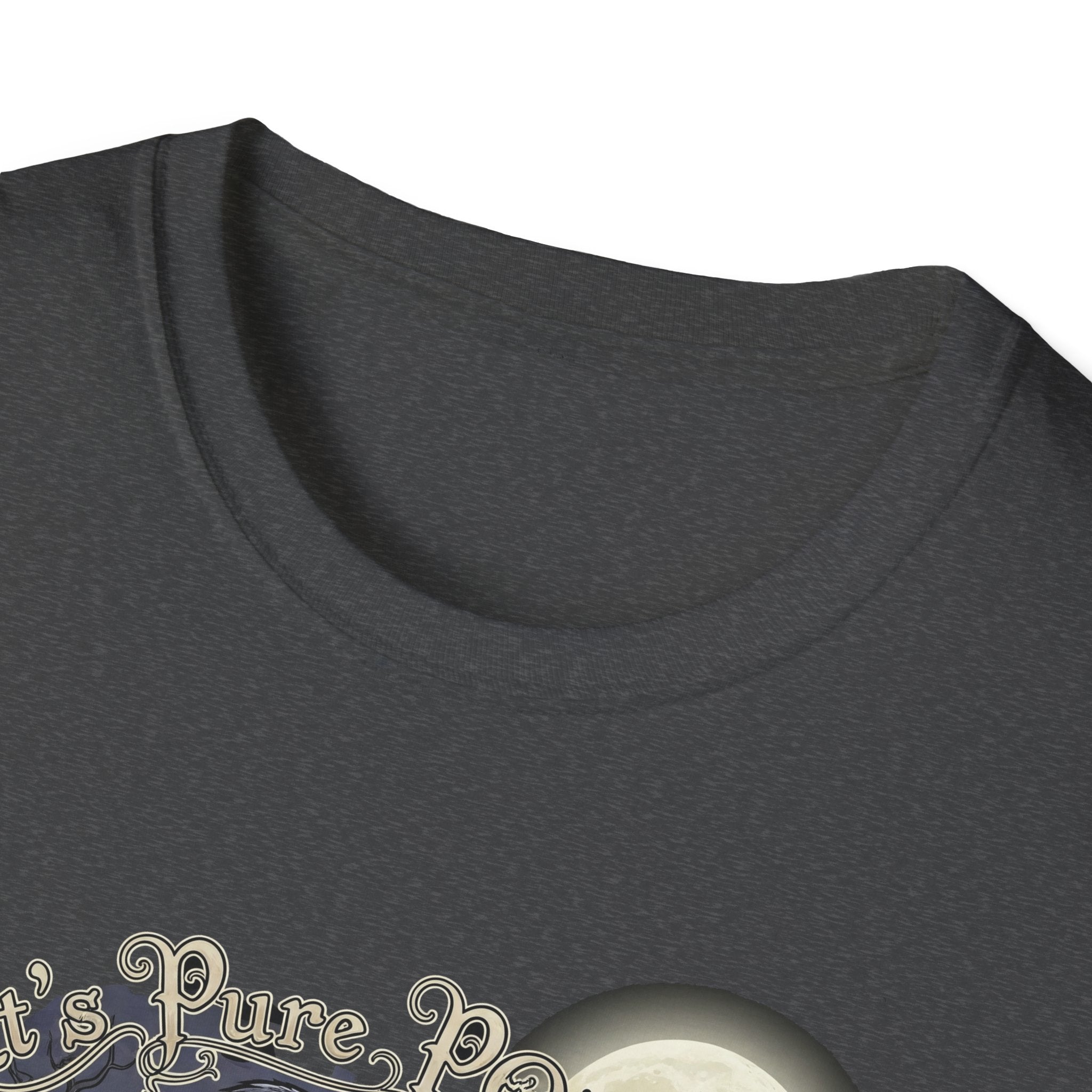 Gothic Its Pure POEtry  Graphic T-Shirt, Unisex Softstyle Tee for Halloween, Horror Fans, Casual Wear, Gift for Occasions