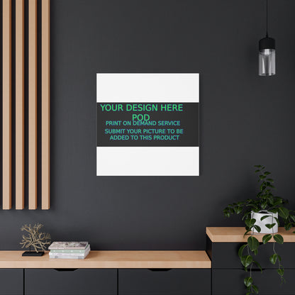 Custom Matte Canvas Print - Create Your Design