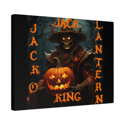 Jack O Lantern king Matte Canvas, Stretched, 0.75"