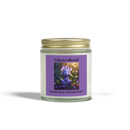 Calm & Collected Scented Candle - Breathe Deep, Find Your Peace - Relaxation Gift