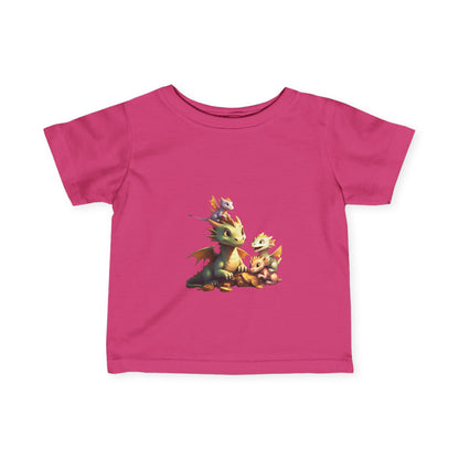 Whimsical Dragon Infant T-Shirt | Cute Baby Tee for Adventurous Kids