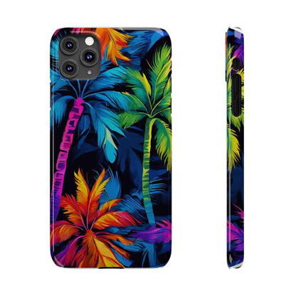 Dark Palm Slim Phone Cases