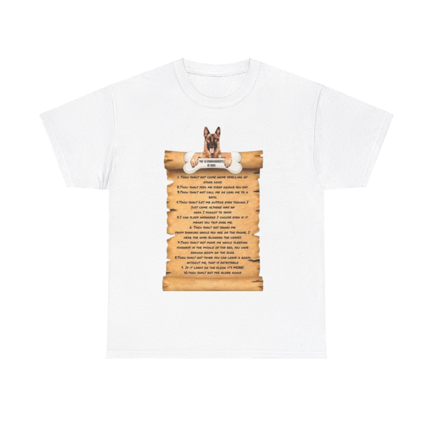 10 commandments Of A Cat Unisex Heavy Cotton Tee