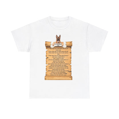 10 commandments Of A Cat Unisex Heavy Cotton Tee