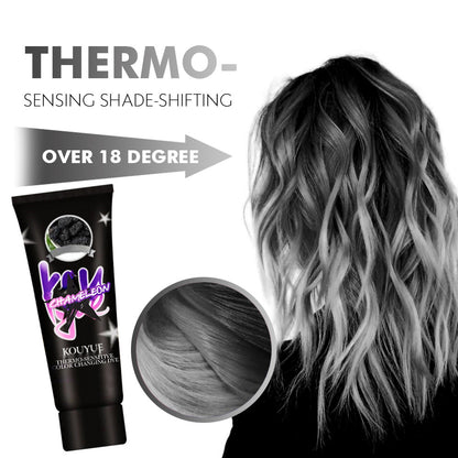 Professional Use Colour Cream Magical Thermochromic Semi Tool Permanent Purple Grey Dye Green Hair Paint Blue Color