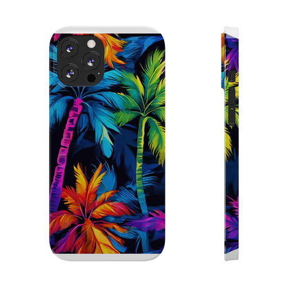 Dark Palm Slim Phone Cases