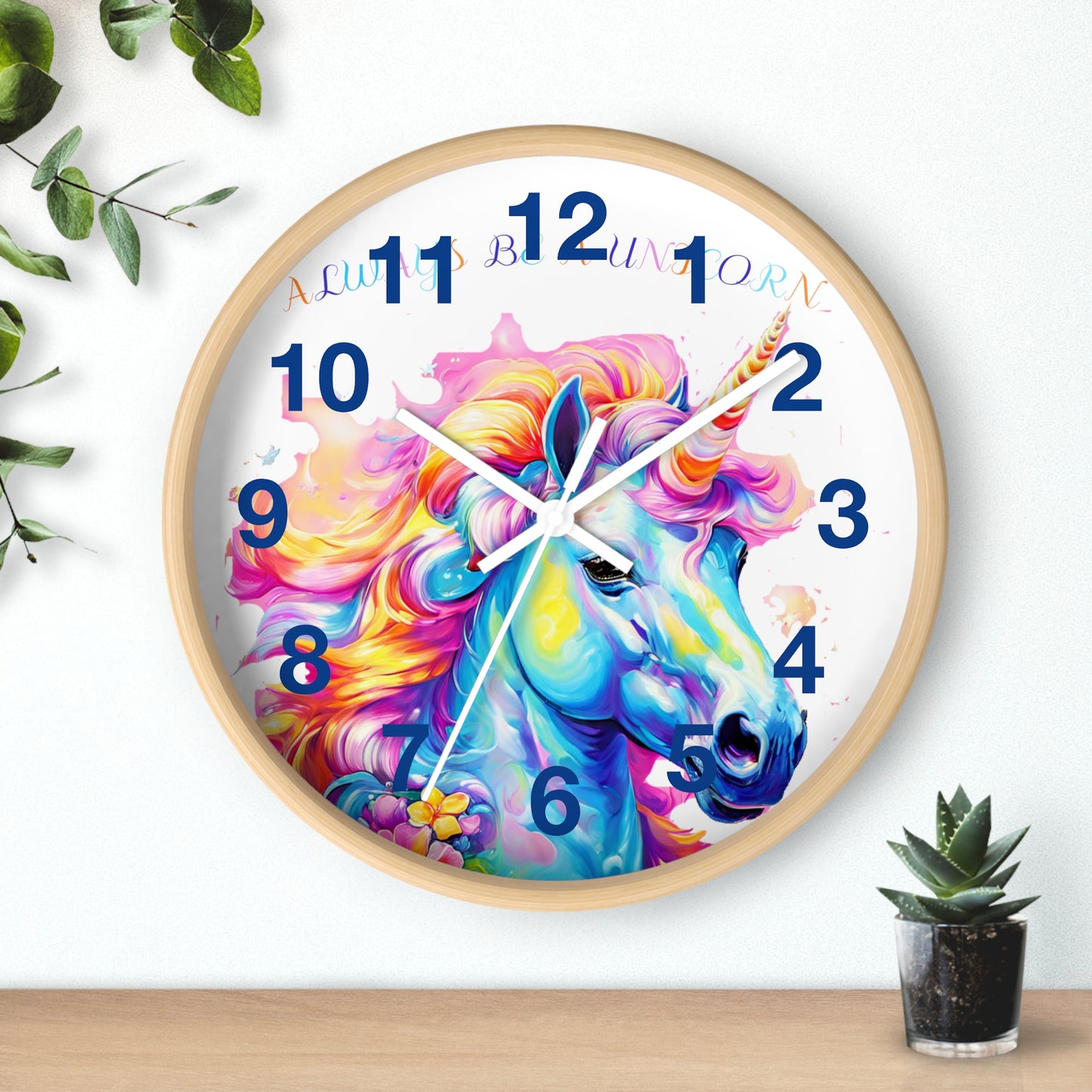 Always Be A Unicorn Wall Clock