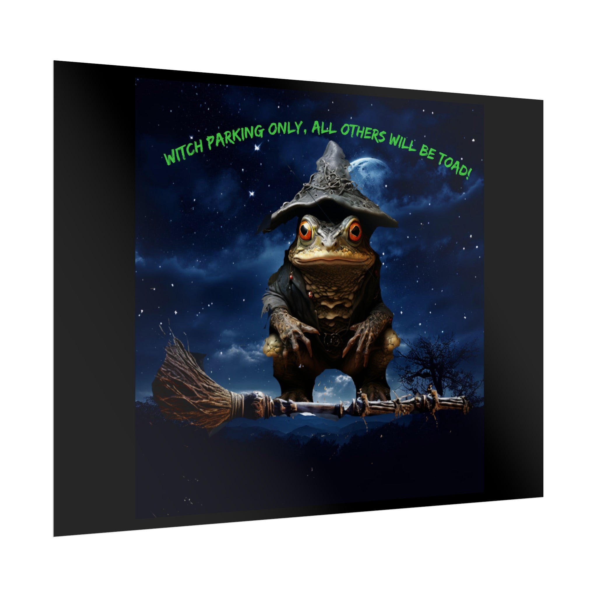 Witch Parking Only Toad Rolled Posters - S-Mart Shop Smart Treasures
