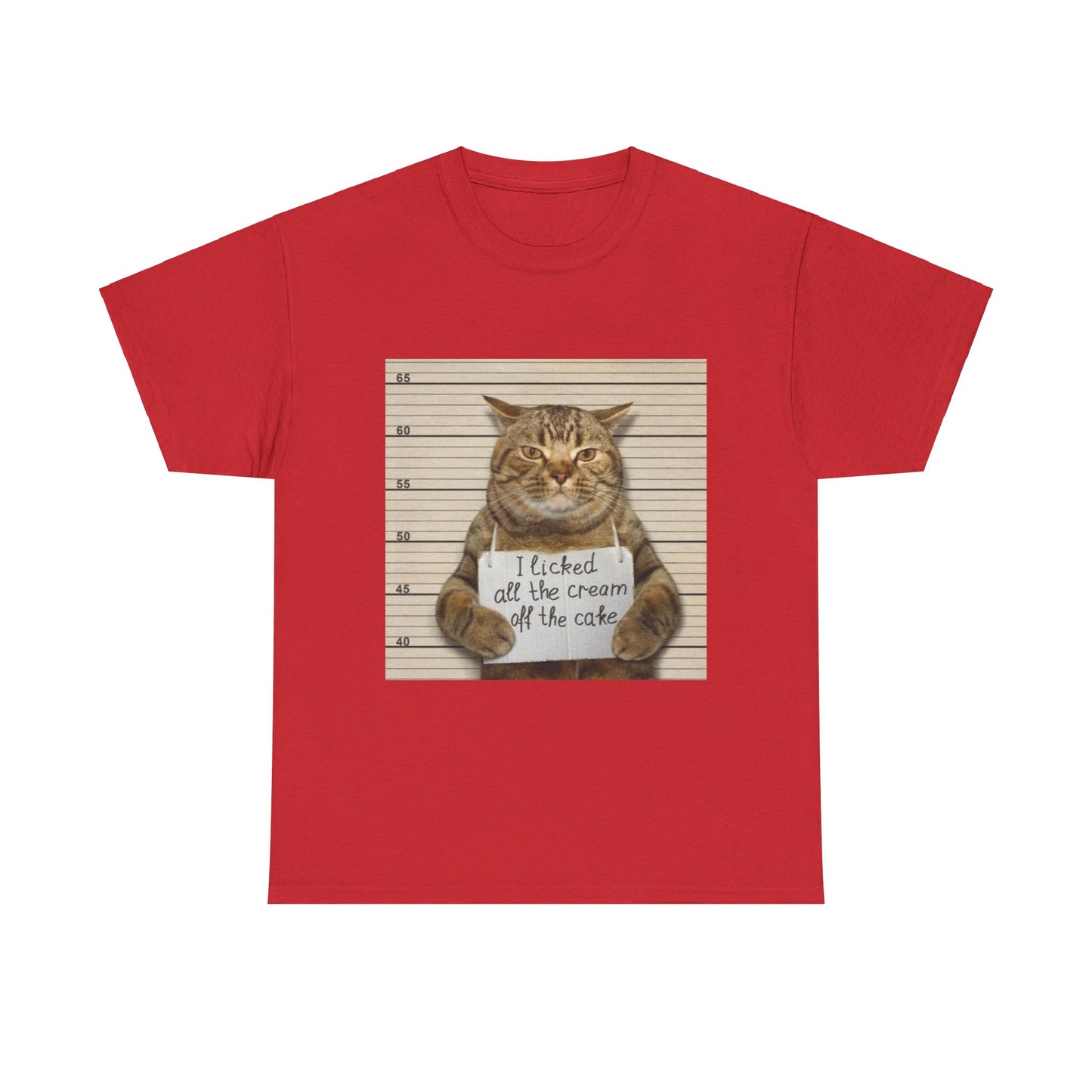 The Cat Did It Unisex Heavy Cotton Tee