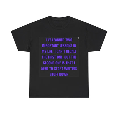 Learned Lessons Unisex Heavy Cotton Tee