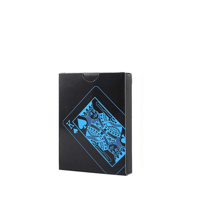 Waterproof Black Plastic Poker Board Game Card PVC Magic Playing Card Solitaire