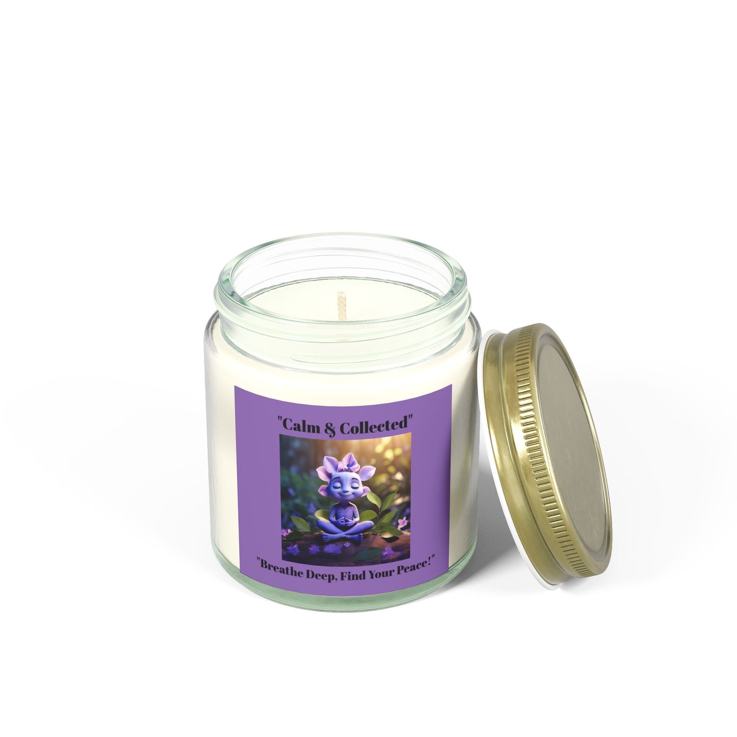 Calm & Collected Scented Candle - Breathe Deep, Find Your Peace - Relaxation Gift