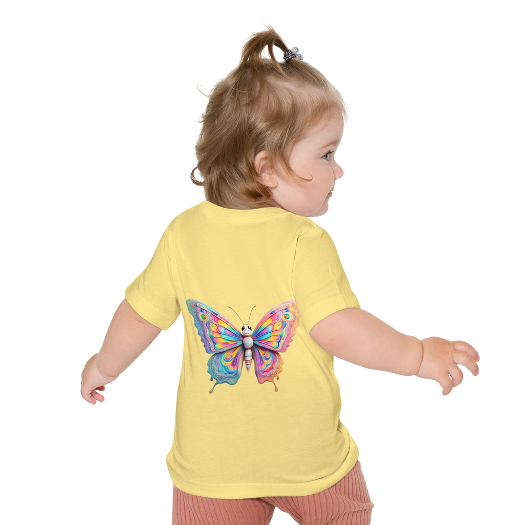 Colorful Baby Tiger & Butterfly Short Sleeve T-Shirt