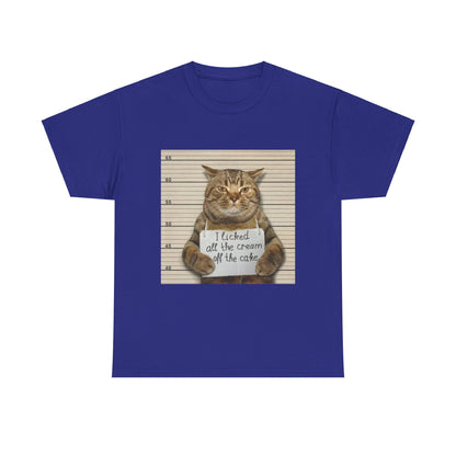 The Cat Did It Unisex Heavy Cotton Tee