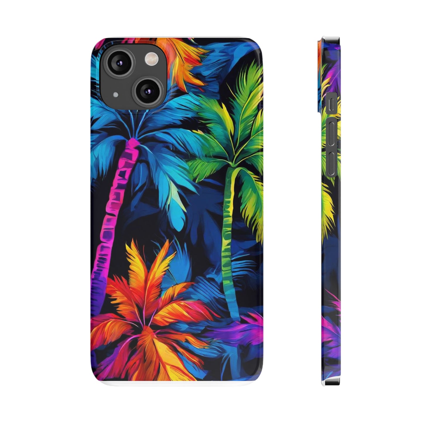 Dark Palm Slim Phone Cases