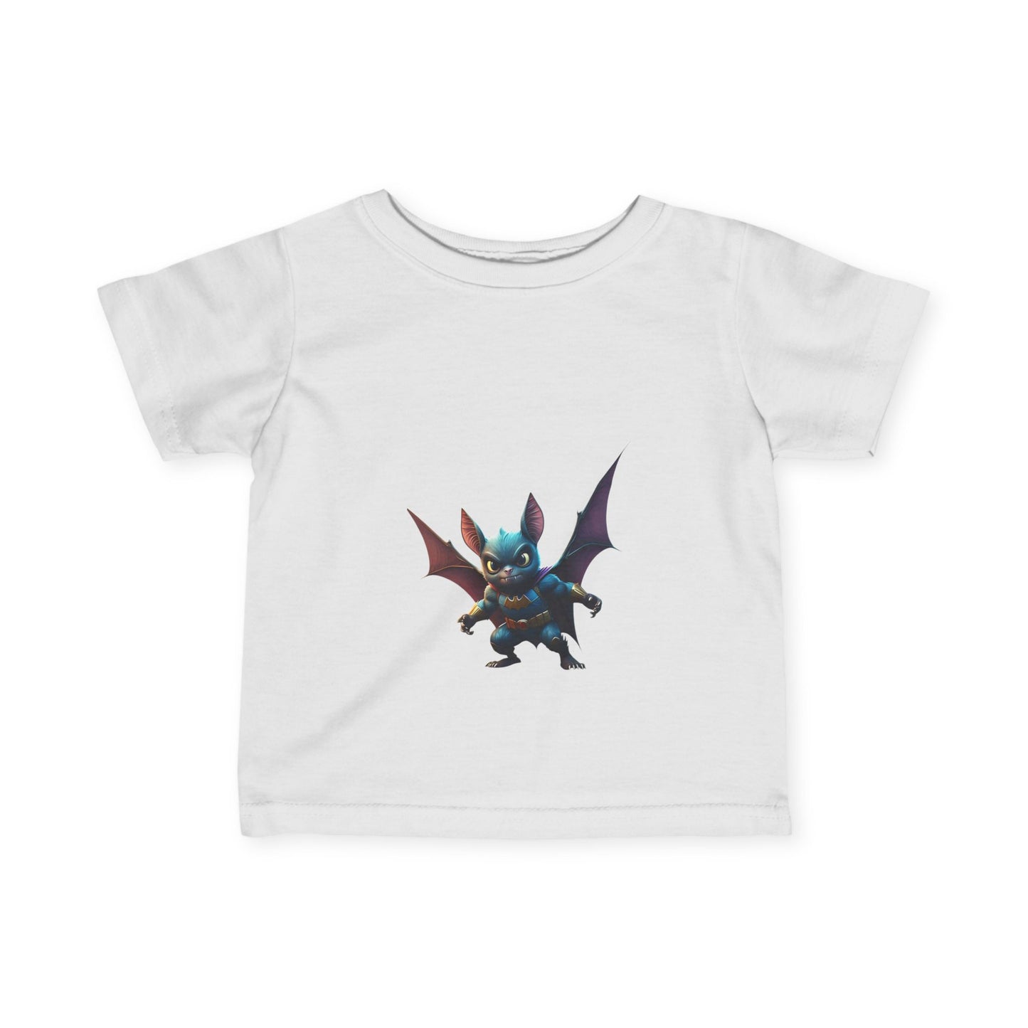 Cute Bat Man Super Hero Infant Tee for Playful Kids | Fun Graphic T-Shirt