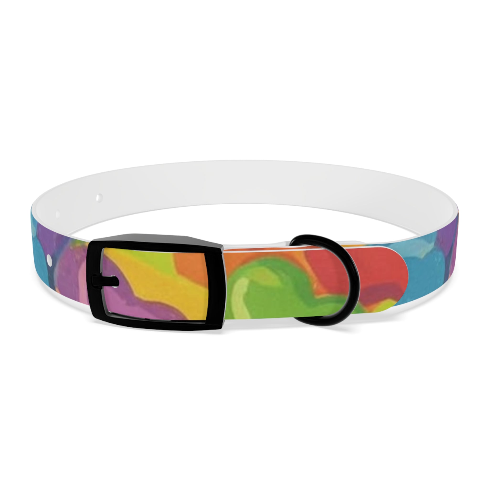 Vibrant Rainbow Dog Collar - Colorful Pet Accessory for Any Occasion