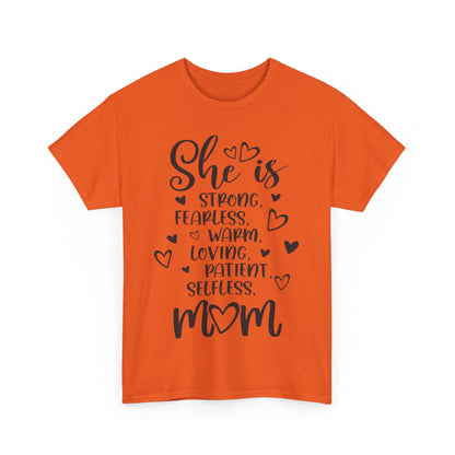 She is mom Unisex Heavy Cotton Tee