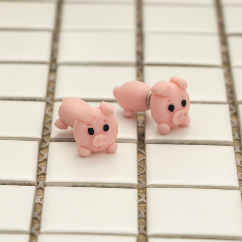 Pig earrings