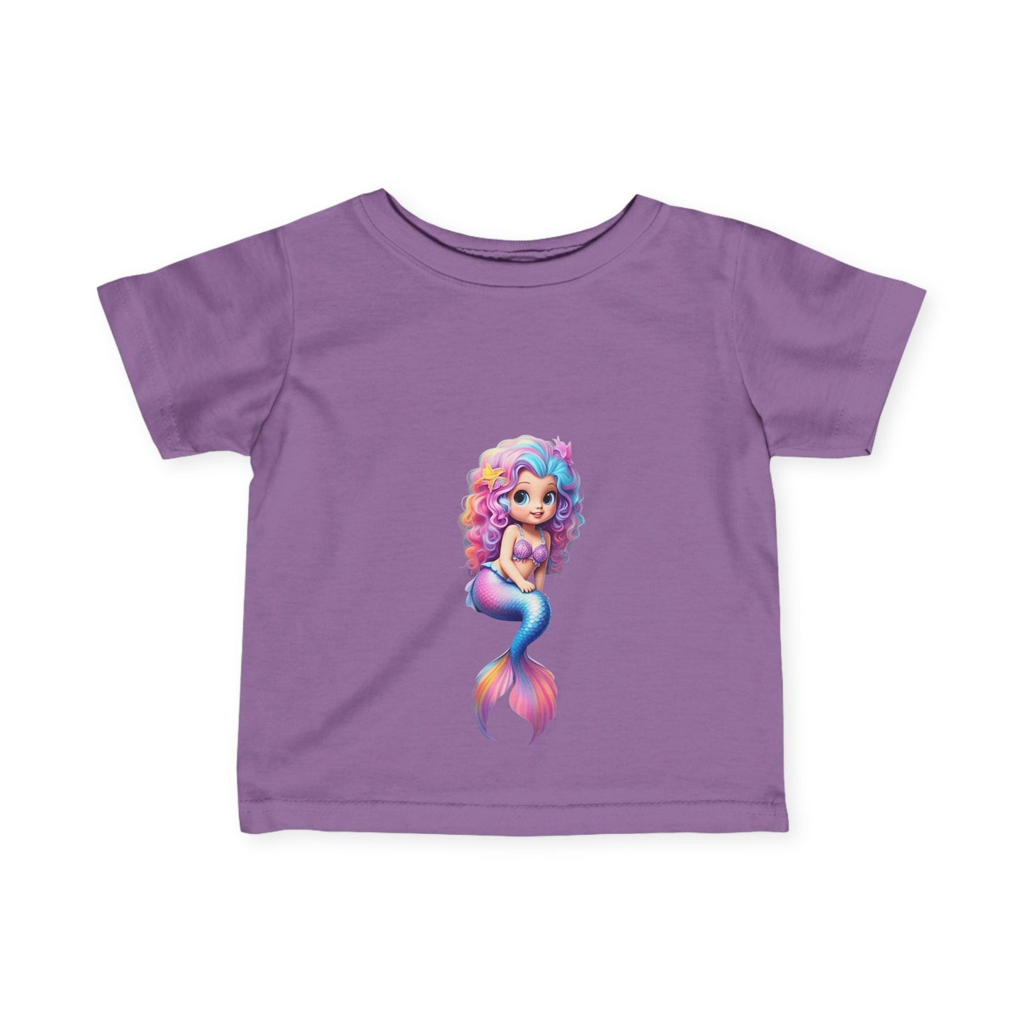 Cute Mermaid Infant Tee - Adorable Baby Shirt with Colorful Design