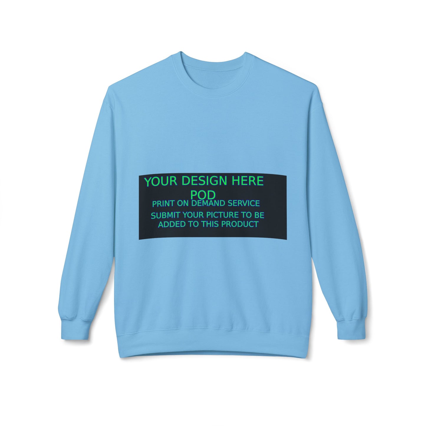 Customizable Unisex Fleece Crewneck Sweatshirt - Your Design Here