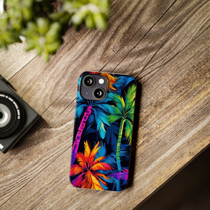 Dark Palm Slim Phone Cases