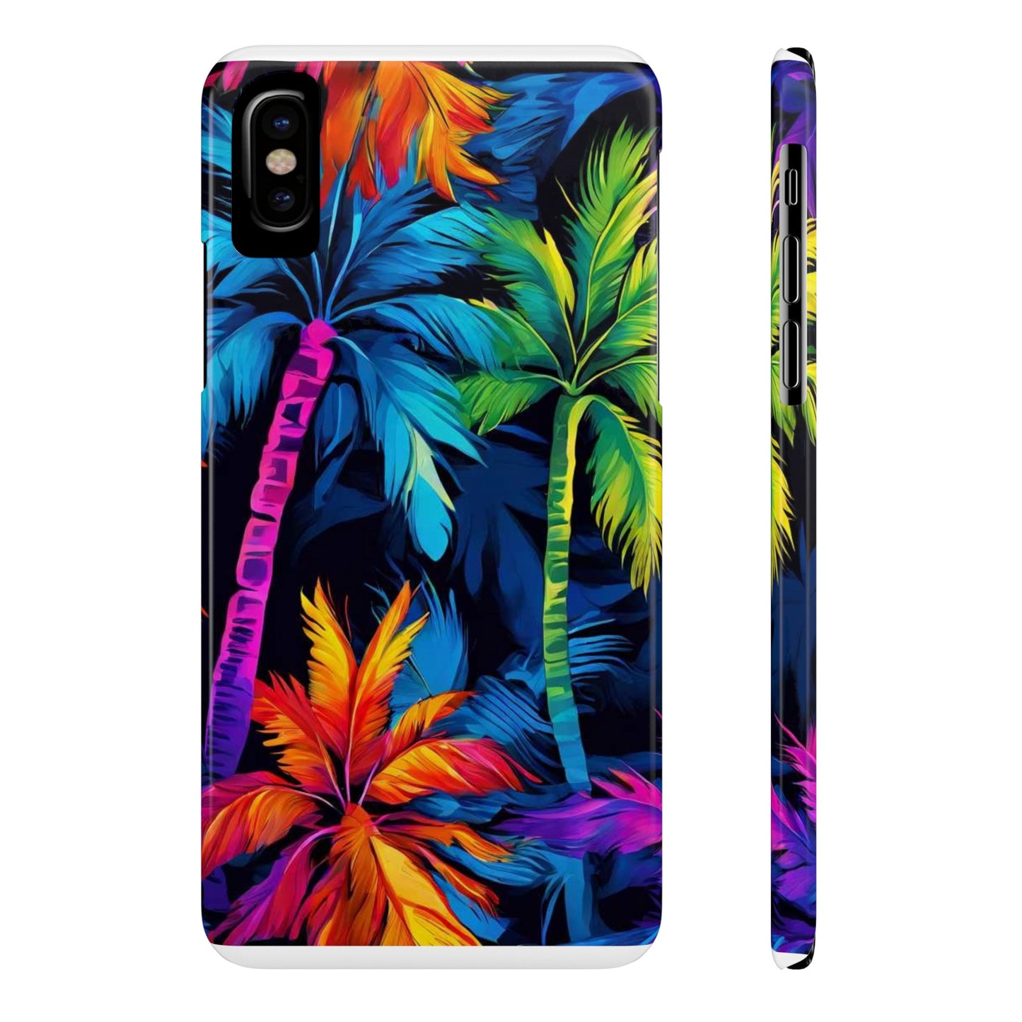 Dark Palm Slim Phone Cases