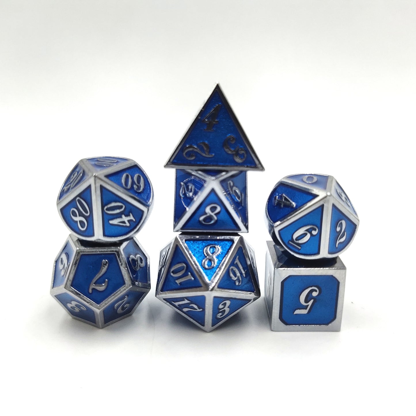 Metal game dice