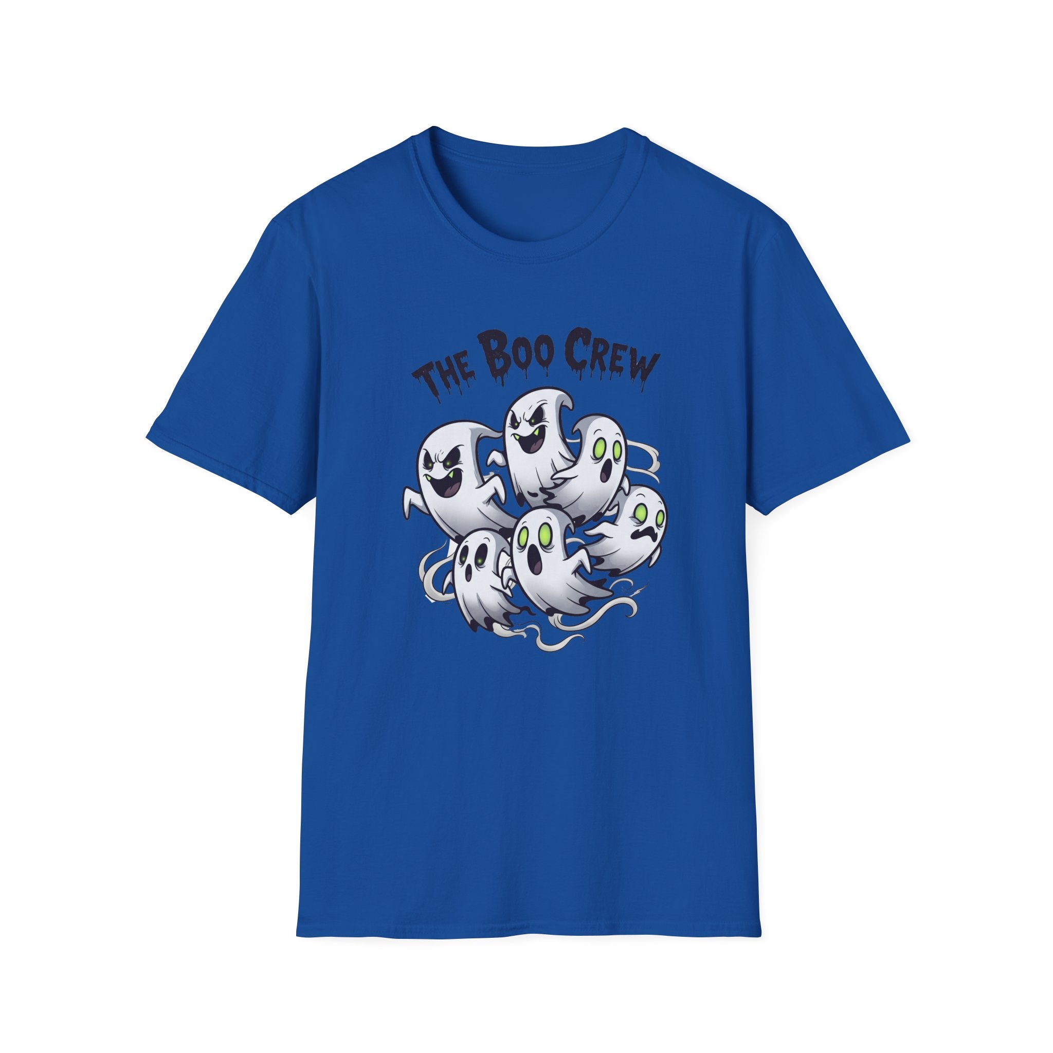 The Boo Crew T-Shirt - Spooky Halloween Tee, Unisex Casual Wear, Perfect for Trick-or-Treat, Halloween Party, Gift for Ghost Lovers