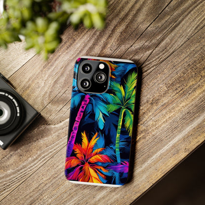 Dark Palm Slim Phone Cases