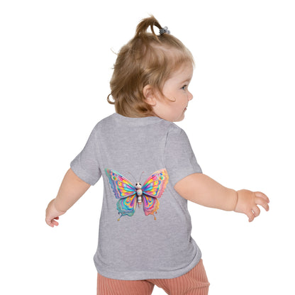 Colorful Baby Tiger & Butterfly Short Sleeve T-Shirt