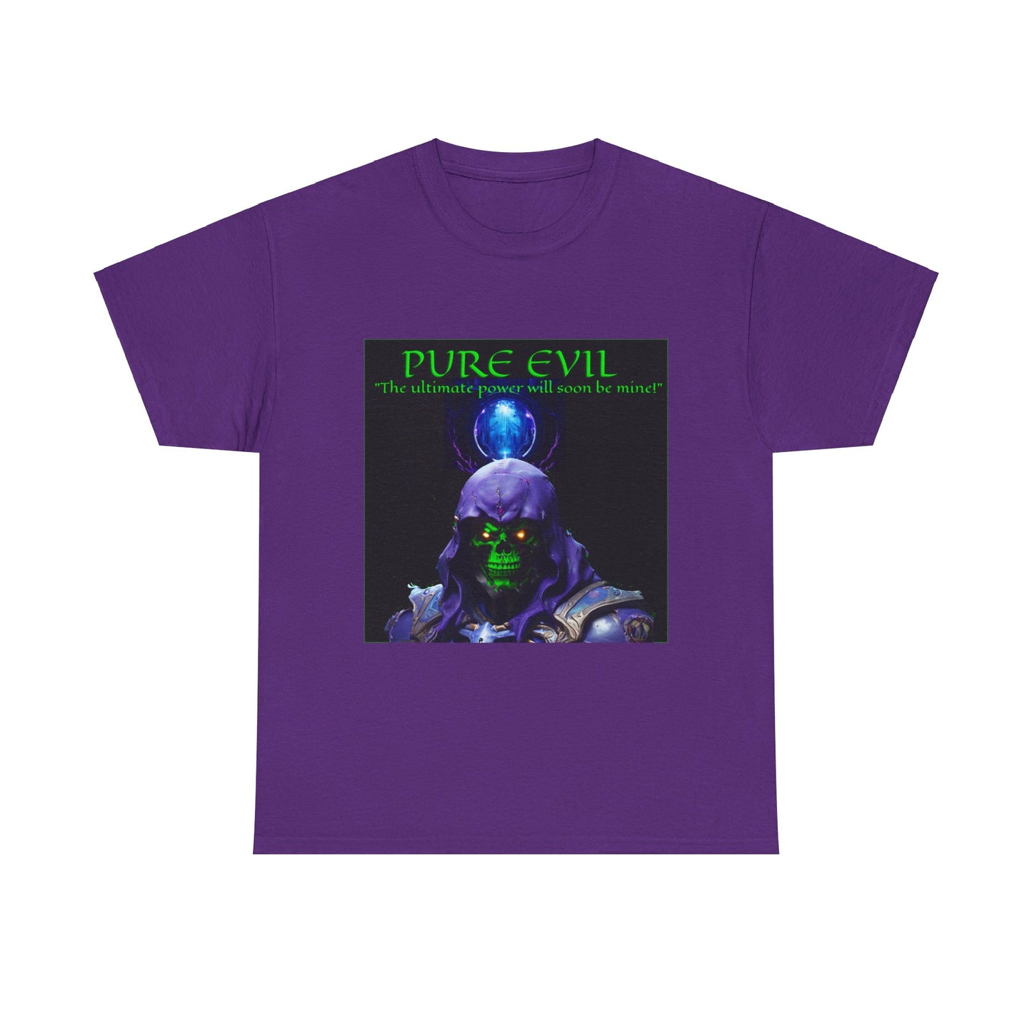 Pure Evil  Masters Of The Universe Skeletor Parody Unisex Heavy Cotton Tee