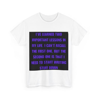 Learned Lessons Unisex Heavy Cotton Tee