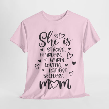 She is mom Unisex Heavy Cotton Tee