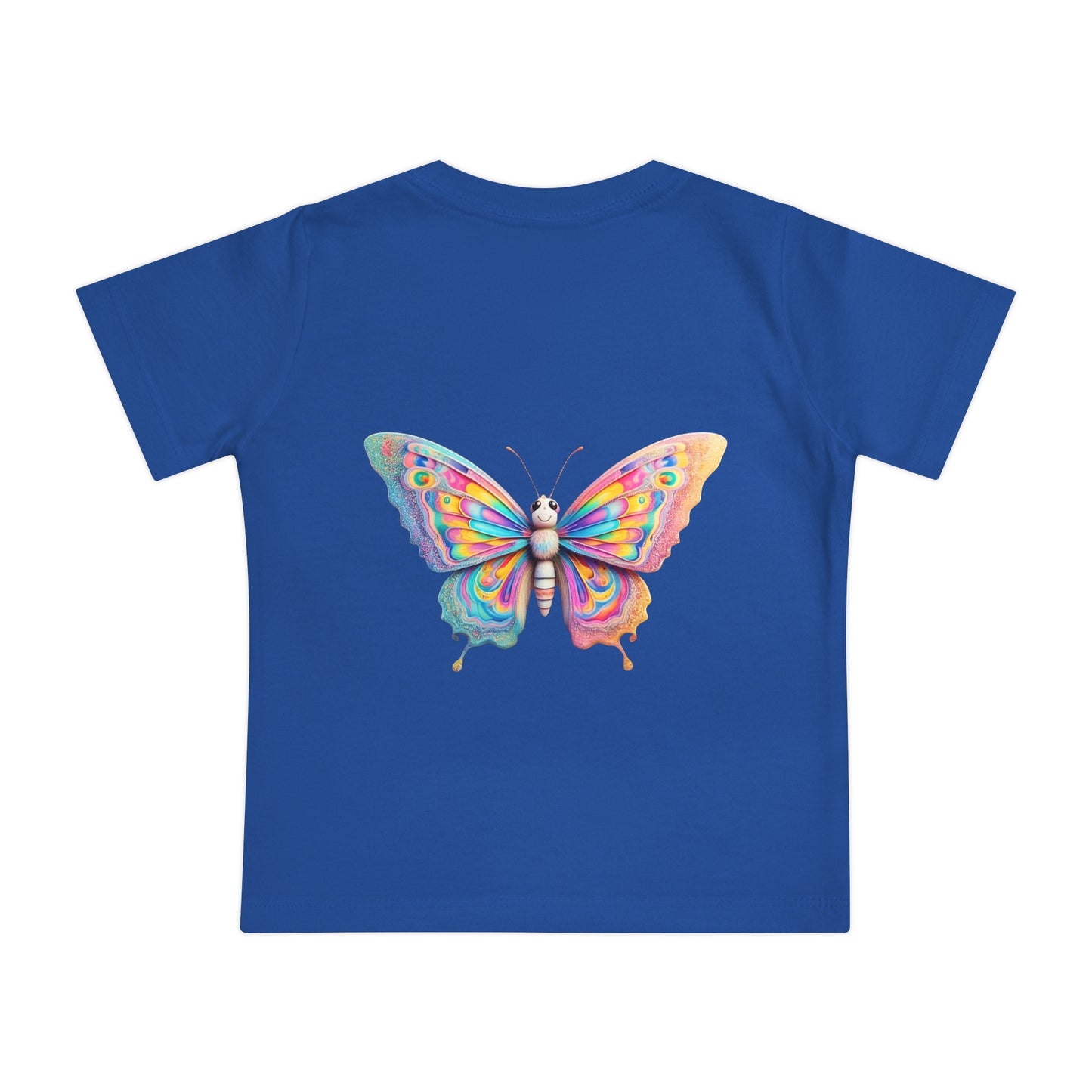 Colorful Baby Tiger & Butterfly Short Sleeve T-Shirt