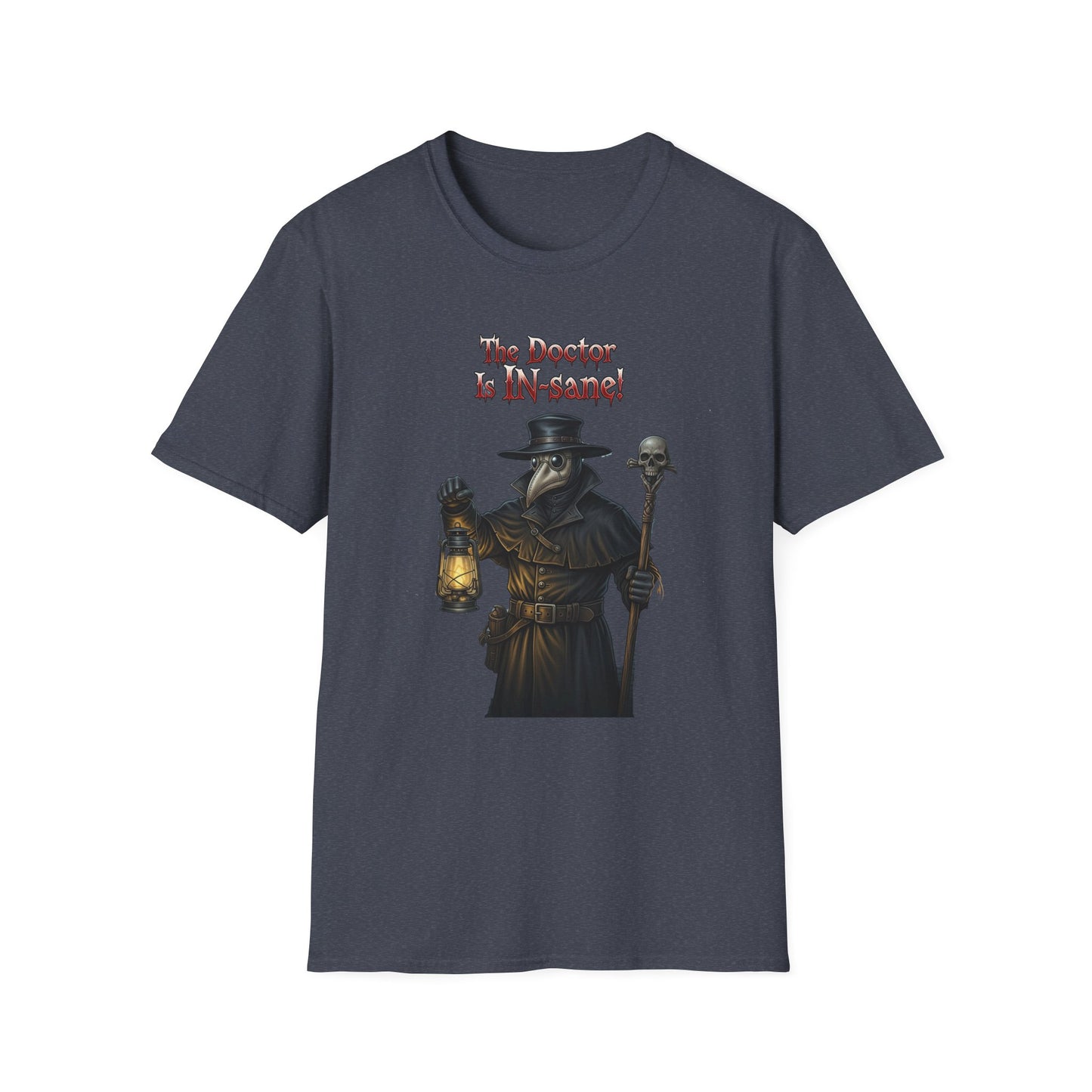 Gothic Plague In-sane Doctor T-Shirt, Unisex Softstyle Tee, Spooky Halloween Tee, Halloween Costume Shirt, Gift for Whovians, Dark Humor [...]