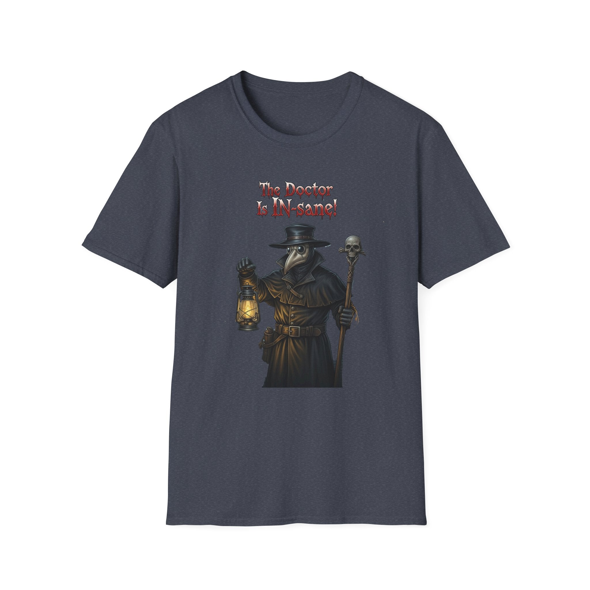Gothic Plague In-sane Doctor T-Shirt, Unisex Softstyle Tee, Spooky Halloween Tee, Halloween Costume Shirt, Gift for Whovians, Dark Humor [...]