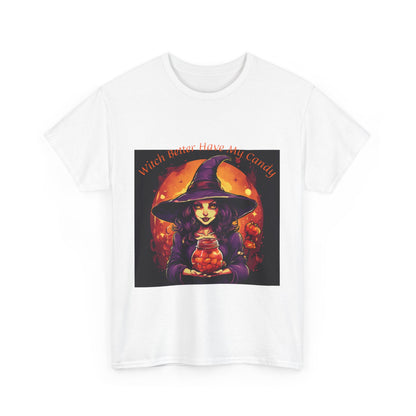 Halloween Witch Candy Unisex Heavy Cotton Tee