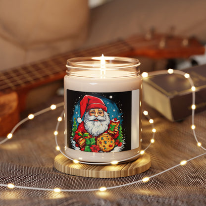 Festive Santa Cookie Scented Soy Candle - 9oz Holiday Decor