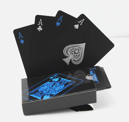 Waterproof Black Plastic Poker Board Game Card PVC Magic Playing Card Solitaire