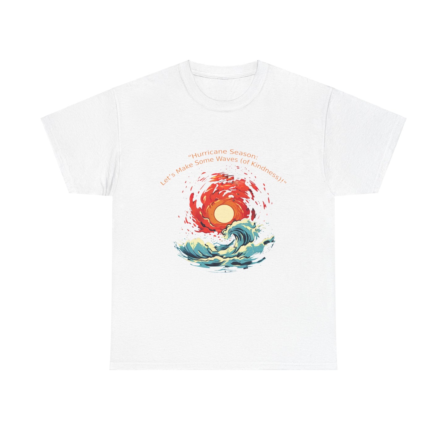 Unisex Heavy Cotton Tee - "Hurricane Season" Design for Beach Lovers & Ocean Enthusiasts