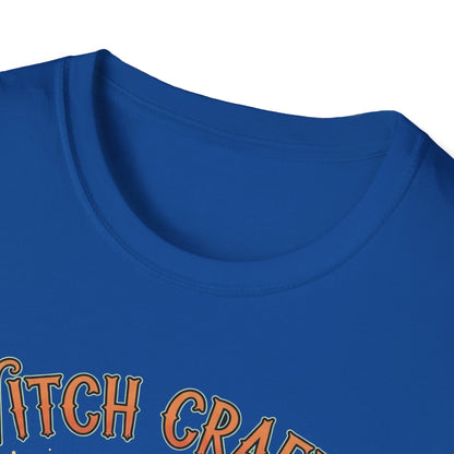 Witchcrafts Unisex Softstyle T-Shirt | Spooky Halloween Tee, Witchy Apparel, Gift for Witches, Retro Graphic Shirt, Autumn Fashion