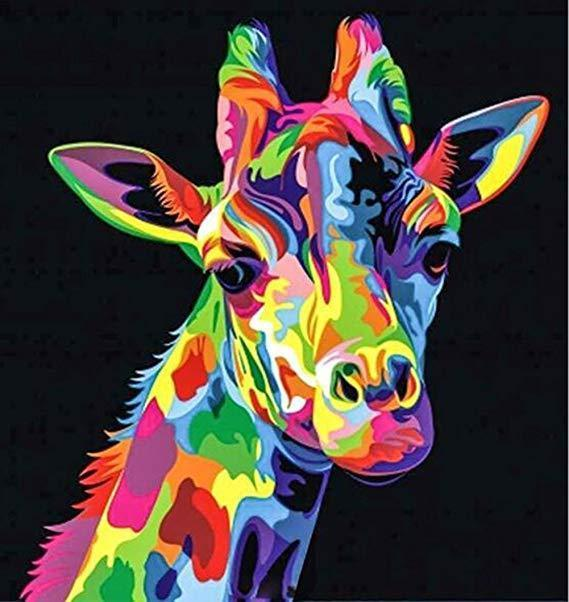 5D Diamond Painting - Neon Giraffe