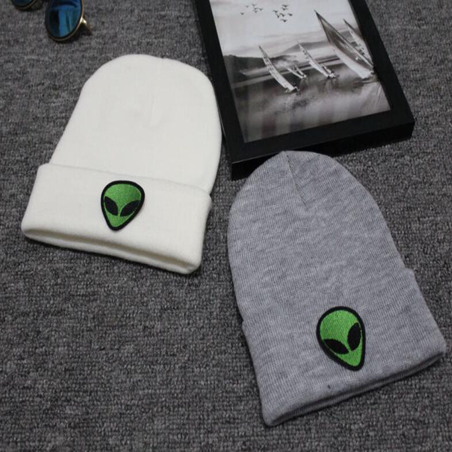 Alien knitted woolen cap