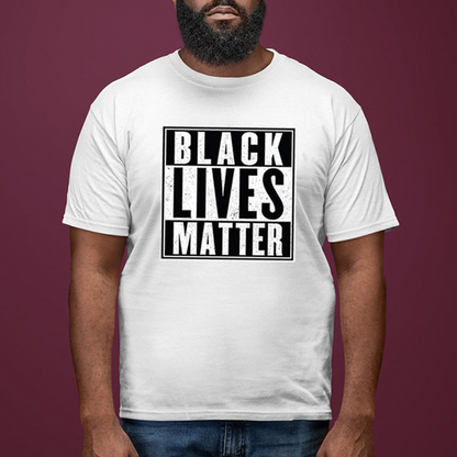 Black lives matter life T-shirt short sleeve