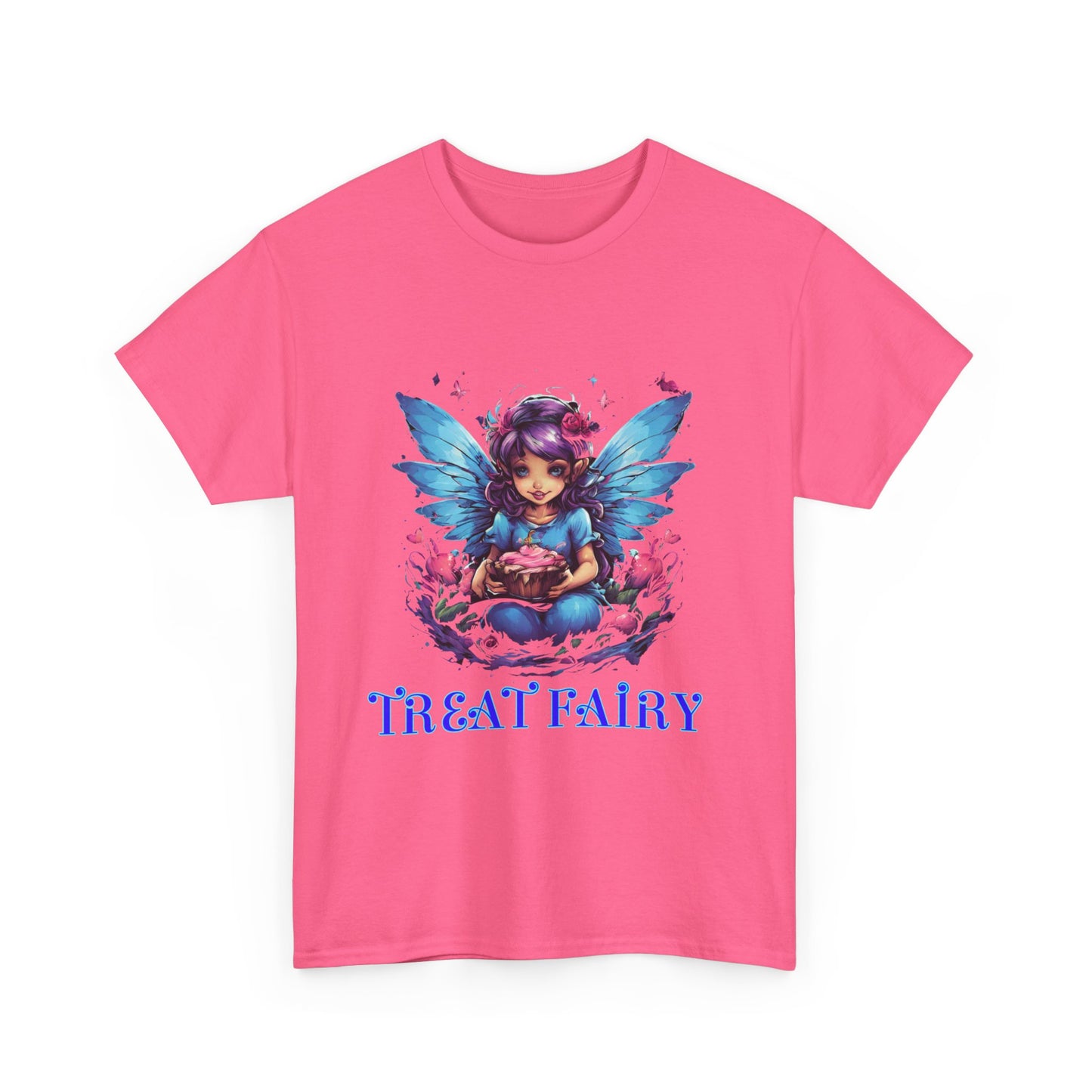 Enchanted Treat  Fairy Unisex Heavy Cotton Tee - Perfect for Magical Gatherings and Everyday Wear