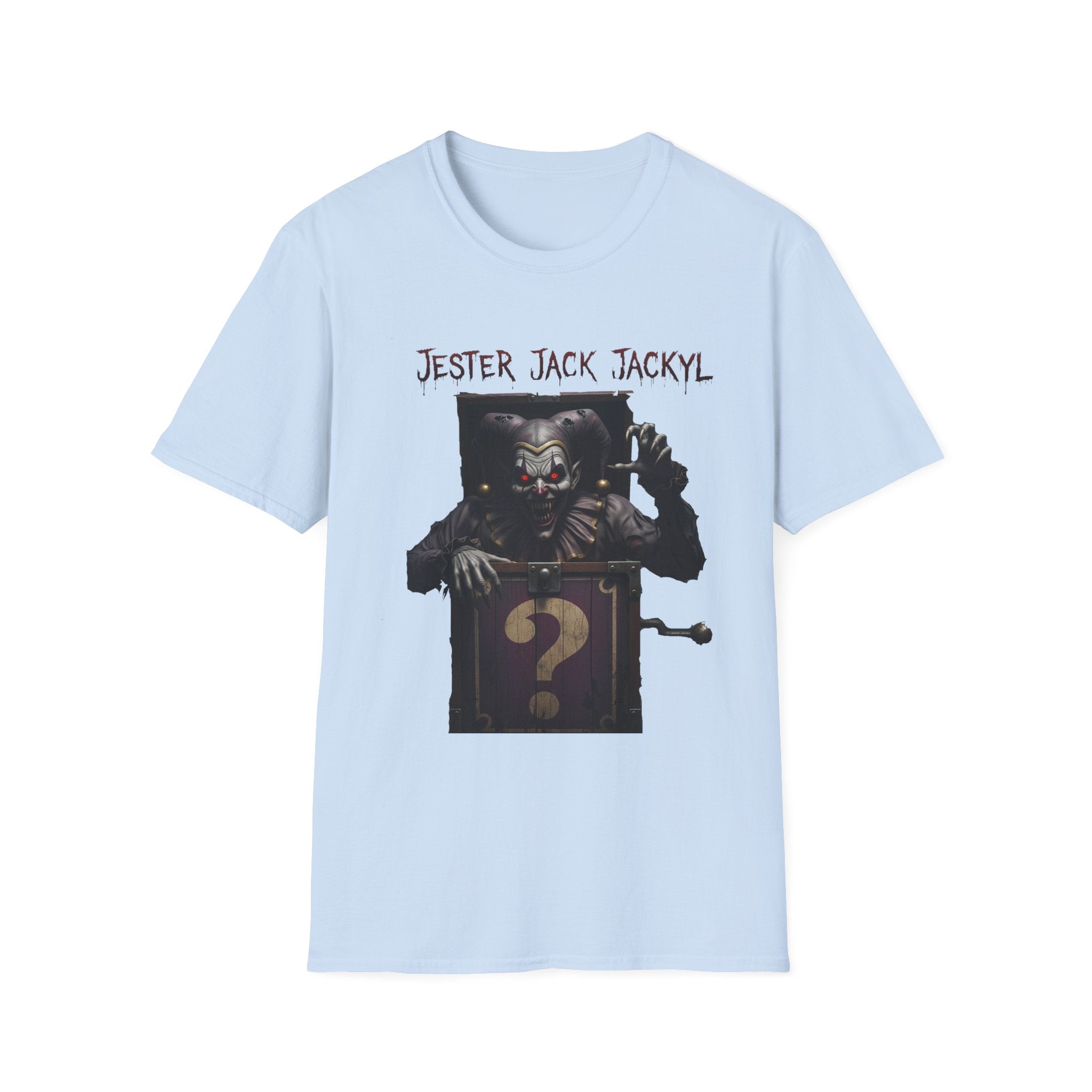 Jester Jack Jackyl Creepy Clown Graphic T-Shirt, Perfect for Halloween, Horror Fans, Scary Movie Night, Unisex Gift, Fun Adult Apparel