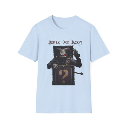 Jester Jack Jackyl Creepy Clown Graphic T-Shirt, Perfect for Halloween, Horror Fans, Scary Movie Night, Unisex Gift, Fun Adult Apparel