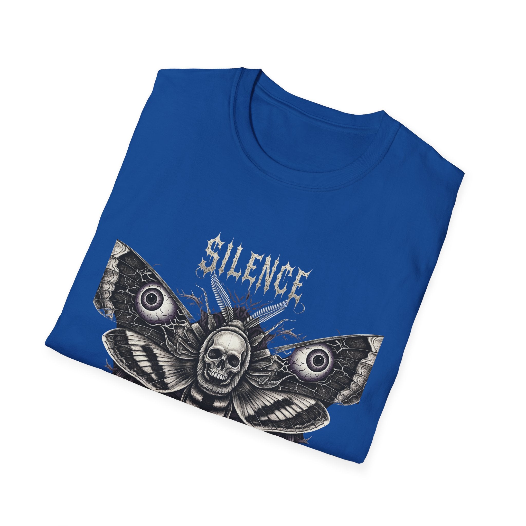 Gothic Silence T-Shirt, Unisex Graphic Tee, Alternative Fashion Top, Casual Wear, Edgy Gift Idea