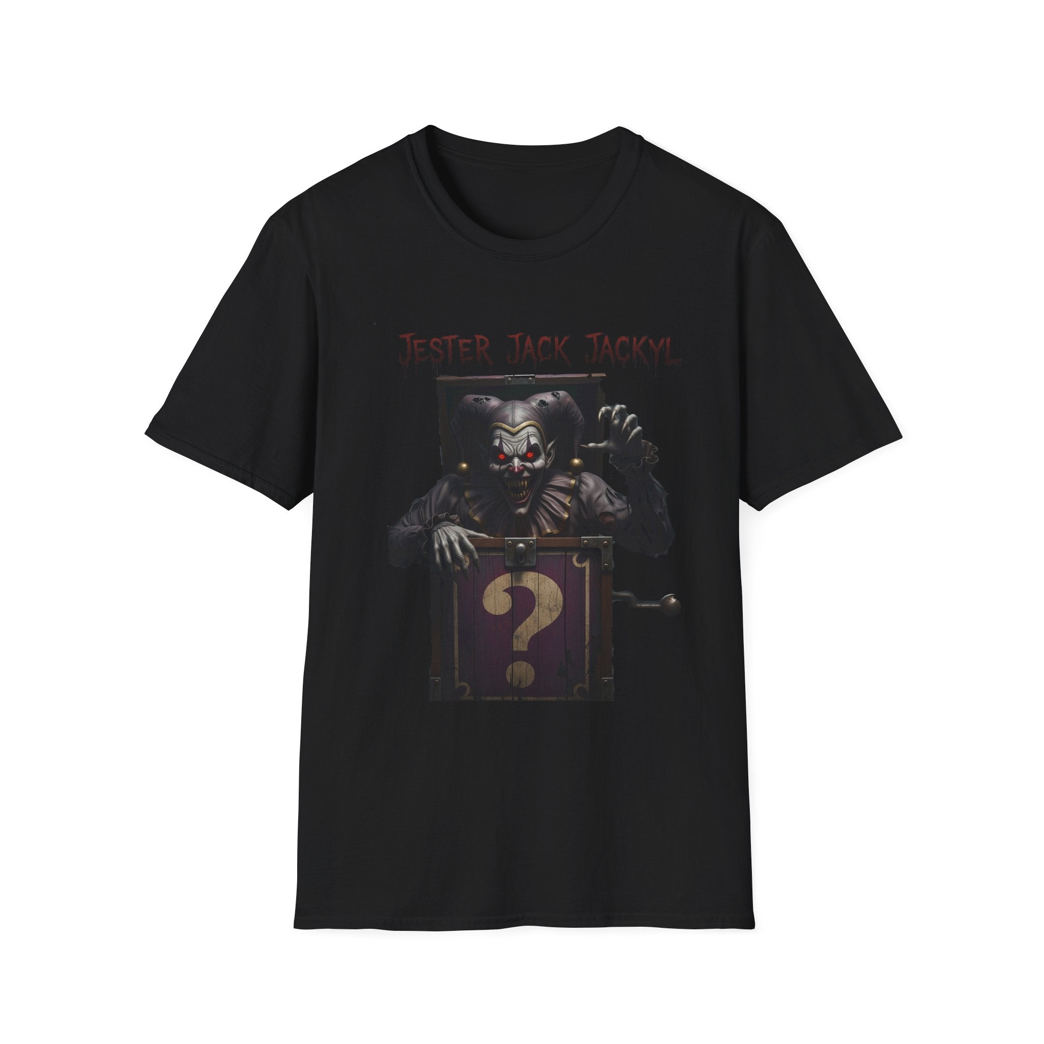 Jester Jack Jackyl Creepy Clown Graphic T-Shirt, Perfect for Halloween, Horror Fans, Scary Movie Night, Unisex Gift, Fun Adult Apparel